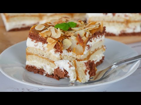 Ciasto krówka bez pieczenia w 15 minut