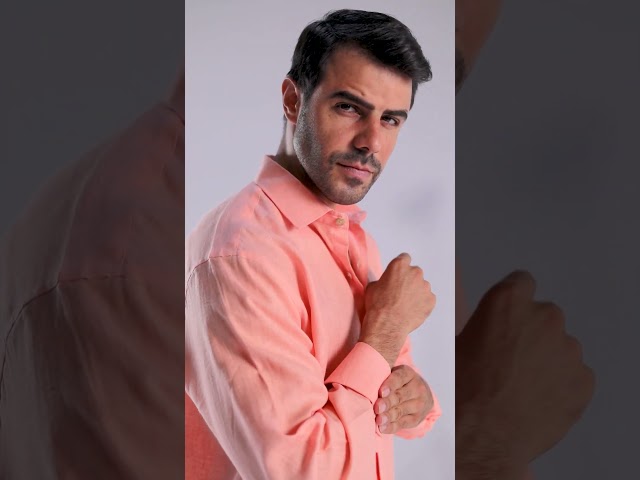 قميص خوخي فاتح