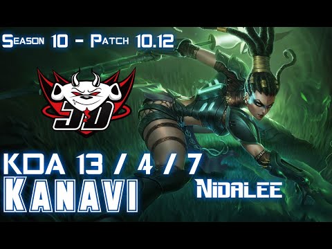 JDG Kanavi NIDALEE vs HECARIM Jungle - Patch 10.12 KR Ranked
