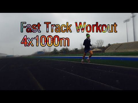 4x1000m and STRIDES !! *Fast Track Workout!