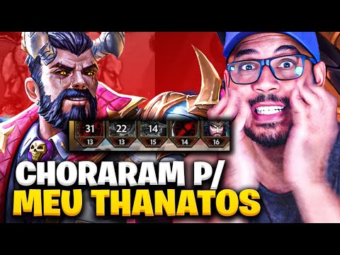 💀 FIZ 2 QUITAR! - A Build é POTENTE! | Smite Thanatos Jungle