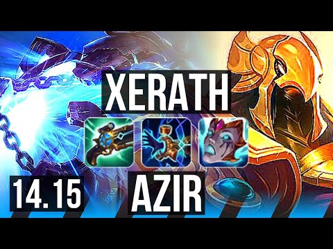 XERATH vs AZIR (MID) | 9/0/15, Legendary | JP Master | 14.15