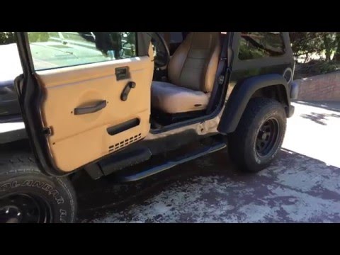 Jeep Wrangler TJ Bestop Locking Under Seat Storage Box Review and Install.