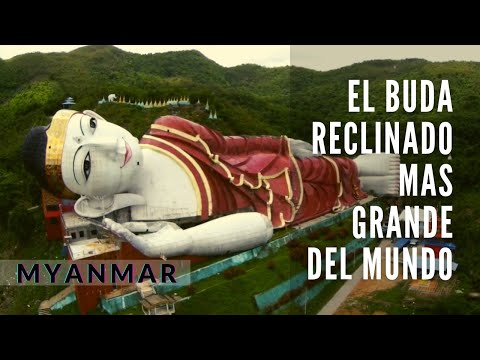 O MAIOR BUDA RECLINADO DO MUNDO ESTÁ EM MYANNAR | MAWLAMYINE, MYANMAR | GRANDE VÔO DE DRONE