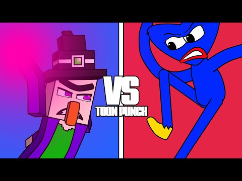 Magic Toons - Huggy Wuggy vs Witch Minecraft | Poppy playtime animation | Minecraft animation | Toon Punch EP1