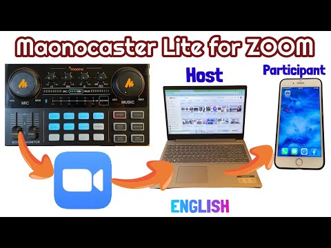 Maonocaster Lite for ZOOM Meeting using Laptop Set up - Sample Zoom Meeting with 1 participant