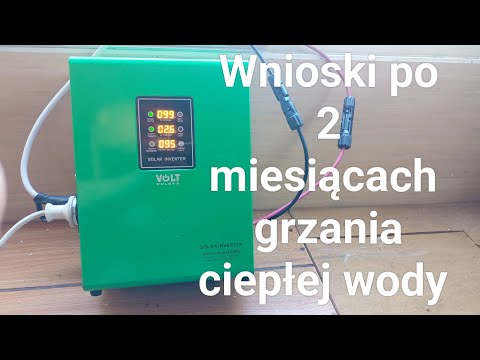 Water heating with photovoltaic panels, off-grid system, conclusions after 2 months