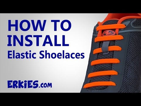 How To Install Elastic No-Tie Shoelaces with Instructions