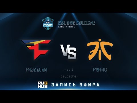 ESL One Cologne 2016. FaZe Clan vs Fnatic - map 1 - de_cache