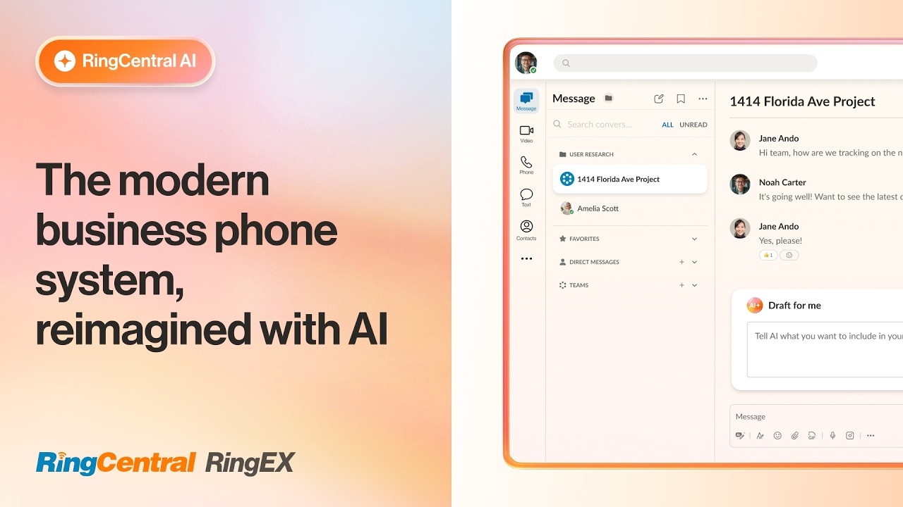 RingEX | The modern business phone system, reimagined with AI