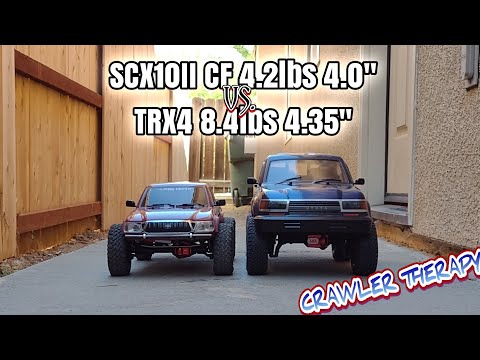 RC4WD Tacoma SCX10II CF & LC80 Land Cruiser TRX4 get to test out the obstacle addition!