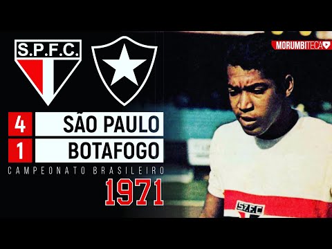 São Paulo 4x1 Botafogo - 1971 - TERTO, GÉRSON, FORLÁN E A GOLEADA NO TRIANGULAR FINAL DO BRASILEIRO!