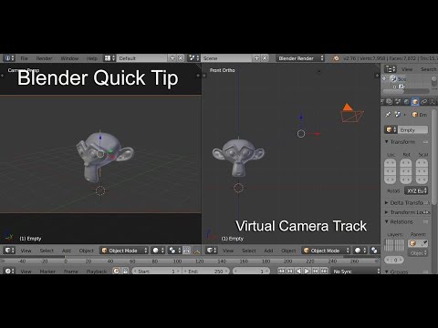 How to-Blender Quick tip: Camera Crane Track