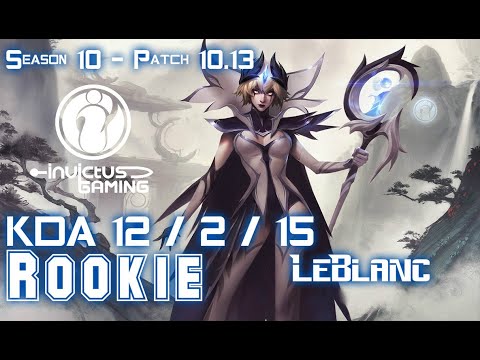 IG Rookie LEBLANC vs KASSADIN Mid - Patch 10.13 KR Ranked