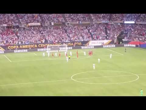 Messi free kick goal in Chicago against Argentina