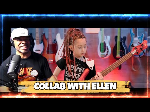 Producer Reacts & Jam with 11-Year-Old Ellen Alaverdyan Rocks Muse's 'Hysteria' on Bass!