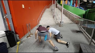 Battling for baseballs at Marlins Park