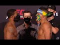 UFC Vegas: Weigh-in Faceoffs