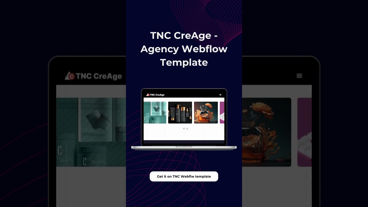 Best #webflow Agency Template | TNC CreAge | Webflow #portfolio , Landing page, Blog, CMS #Template