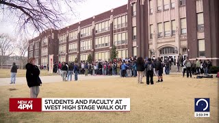 Transparency called for at student walkout after principal placed on leave at West High School