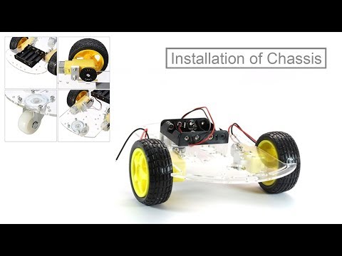 2wd smart motor robot car chassis