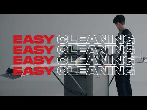 video 1, laminoir a bande 595x1600mm sur socle