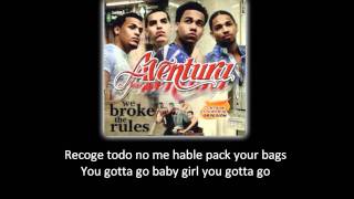 Aventura - I Believe &#39;Yo Creo&#39; (lyric - letra)