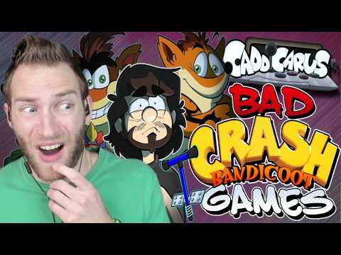 A HORRIBLE MISTAKE! Reacting to "The Depressing World of Bad Crash Bandicoot Games" by Caddicarus