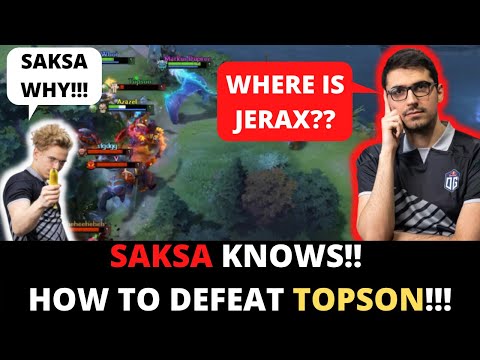 OG.SAKSA KNOWS HOW TO DEFEAT TOPSON!!!! - DOTA2 7.29 GAMEPLAY