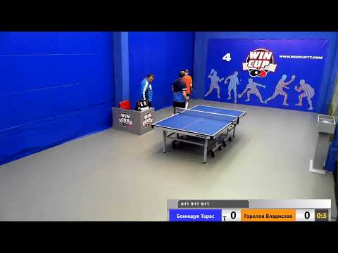 Бонищук Тарас 0-3 Горелов Владислав   WIN CUP  Юг Зал 4 Прямой эфир 02.01.20