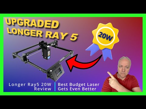Lazerinės graviravimo/pjovimo staklės Longer Ray5 20W video