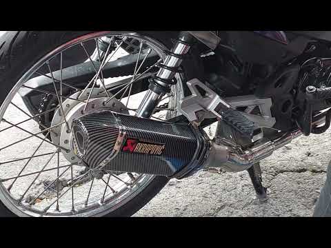 AKRAPOVIC w/ SILENCER WITH DAENG SAI4 BIG ELBOW INSTALLED TO RS 125 F.I