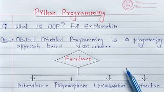 python oops concepts | Learn Coding