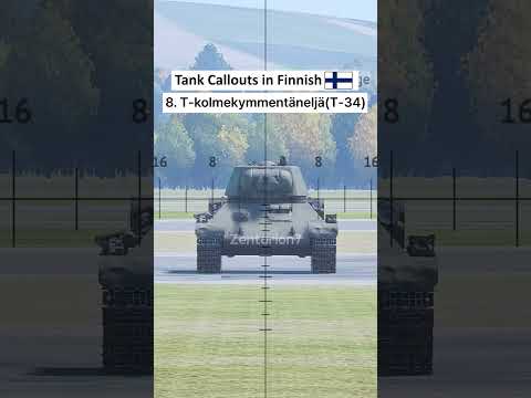 Tank Callouts in Finnish🇫🇮