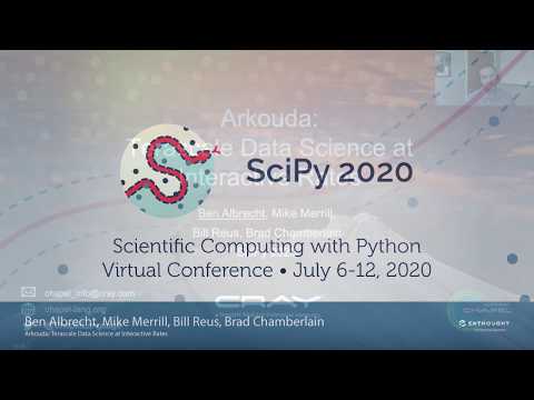 Arkouda Terascale Data Science at Interactive Rates |SciPy 2020| Ben Albrecht