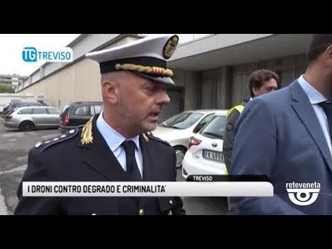 TG TREVISO (03/10/2019) - I DRONI CONTRO DEGRADO E CRIMINALITA'