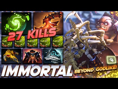 PUDGE 27 FRAGS BEYOND GODLIKE - Dota 2 Pro Gameplay [Watch & Learn]