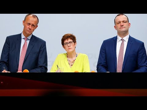 Rennen um CDU-Vorsitz: AKK liegt klar vorn, Spahn ist Dritter