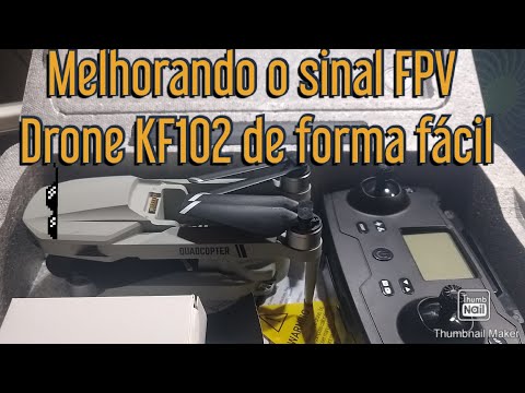 Drone KF102 melhorando o sinal FPV sem fazer modificações físicas, muito fácil, veja!