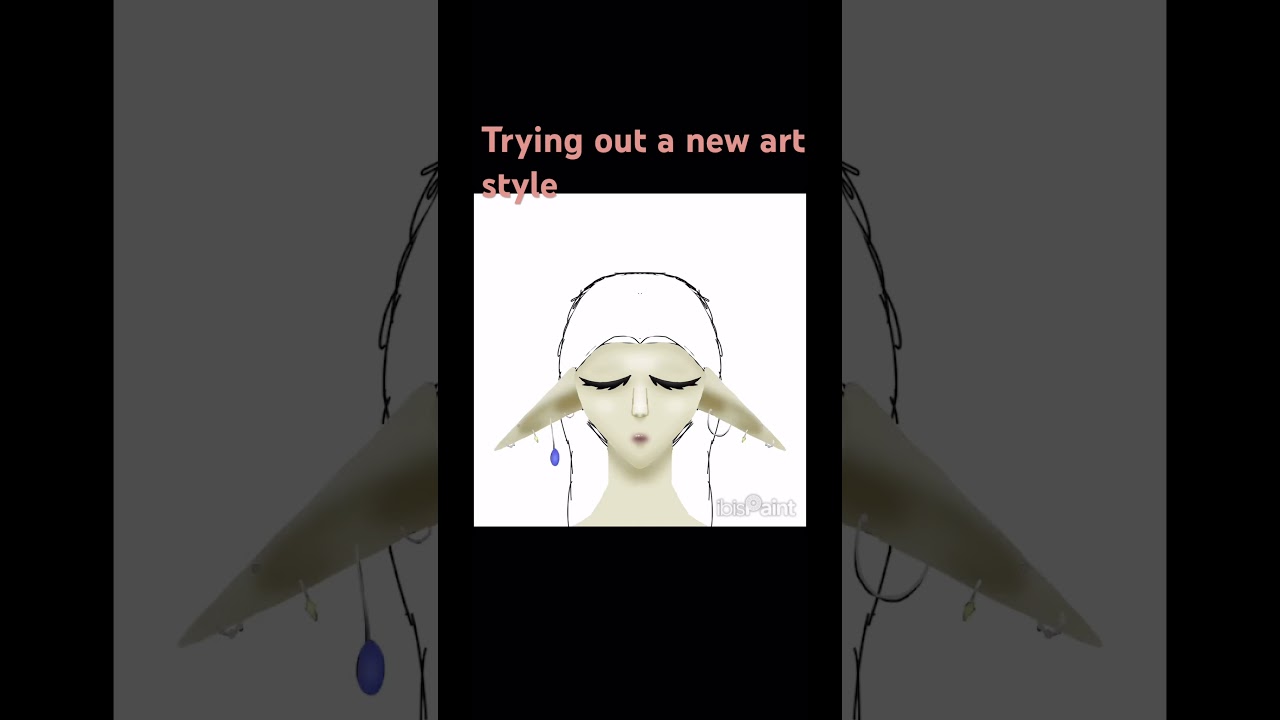 Trying out a new art style #art #drawing #anime