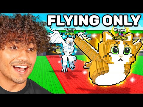 $0 to $1 TRILLION With FLYING ONLY Brainrots In Steal A Brainrot..