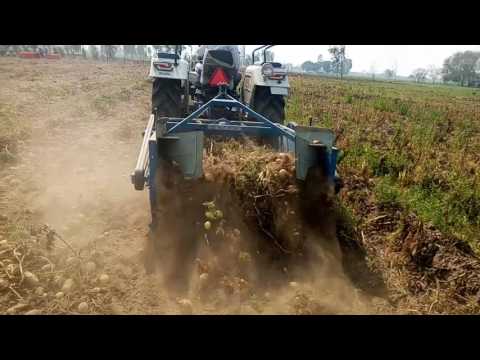 4 Discs 2 Side Pulley Potato Digger