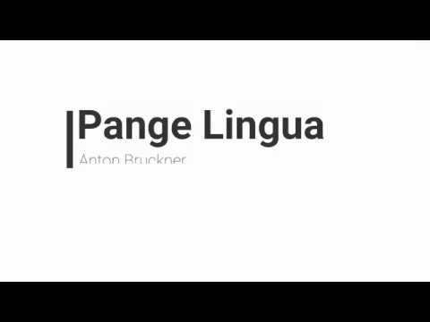 Pange lingua   Anton Bruckner