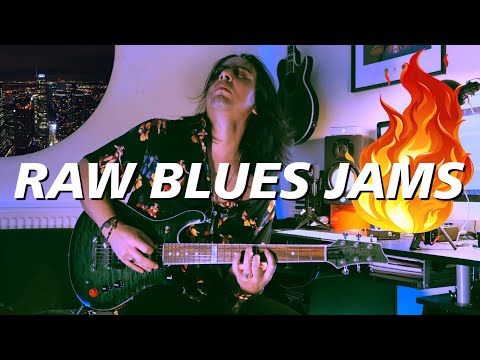 Miguel Montalban delivering a Raw Blues Rock Jams W/ his Guitar Signature Olympus Custom Guitars