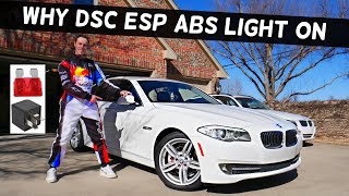 WHY DSC ESP ABS LIGHT ON BMW F10 F11 BMW 528i 535i 520i 530i 550i 518d 520d 525d 530d 535d