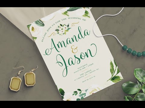 PHOTOSHOP TUTORIAL | How to Create a Wedding Invitation ...