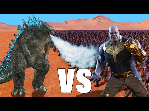GODZILLA VS THANOS!! (Ultimate Epic Battle Simulator)