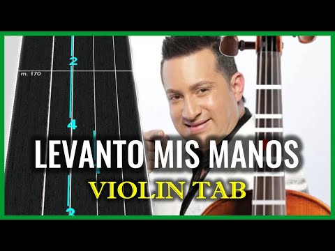 LEVANTO MIS MANOS - Violin Tutorial Fácil TAB - Cómo Tocar ALABANZAS en Violín