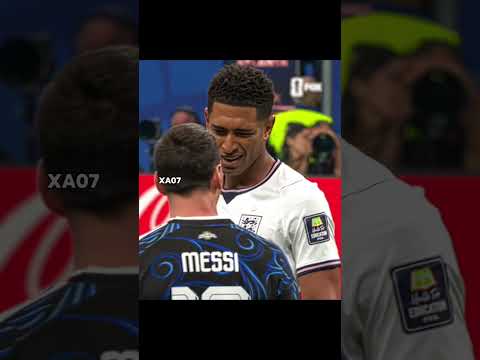 When Messi Met Jude Bellingham🥶🤯 #shorts #ronaldo #messi #bellingham #shortsvideo