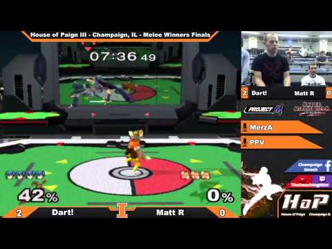 [House of Paign III] Dart! (Marth) vs. Matt R (C. Falcon) Melee Winners Finals
